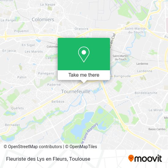Fleuriste des Lys en Fleurs map