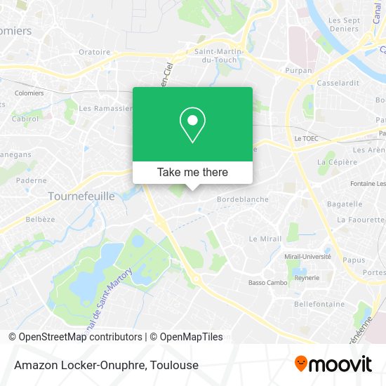 Amazon Locker-Onuphre map