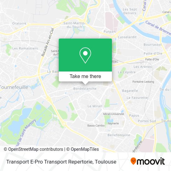 Transport E-Pro Transport Repertorie map