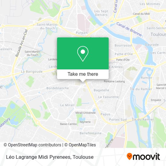 Léo Lagrange Midi Pyrenees map