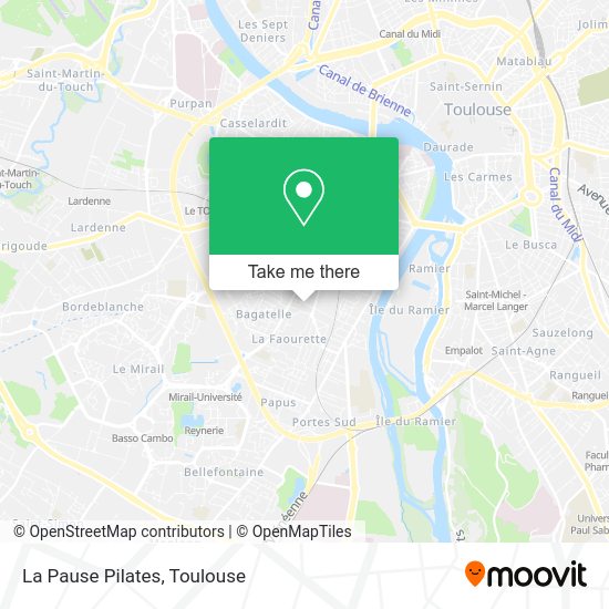 La Pause Pilates map