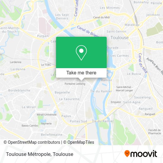Toulouse Métropole map