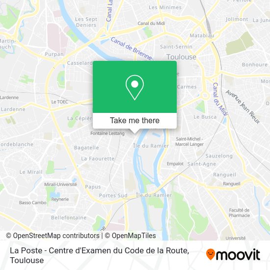 La Poste - Centre d'Examen du Code de la Route map