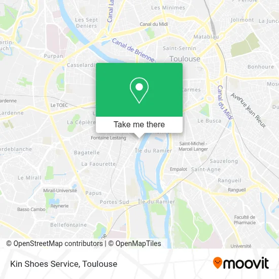 Kin Shoes Service map