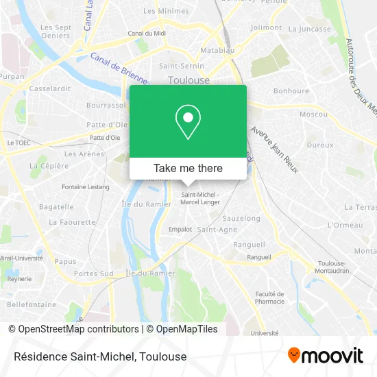 Résidence Saint-Michel map