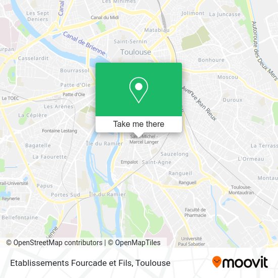 Etablissements Fourcade et Fils map