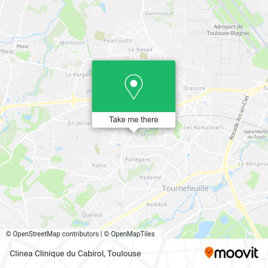 Clinea Clinique du Cabirol map