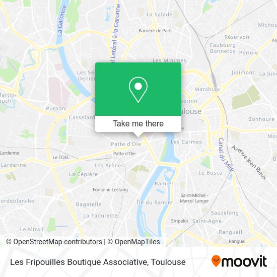 Les Fripouilles Boutique Associative map