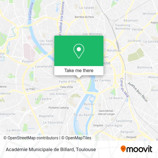 Académie Municipale de Billard map