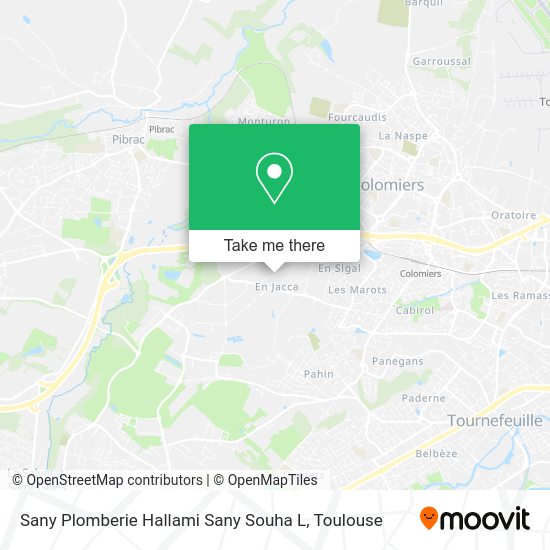Sany Plomberie Hallami Sany Souha L map