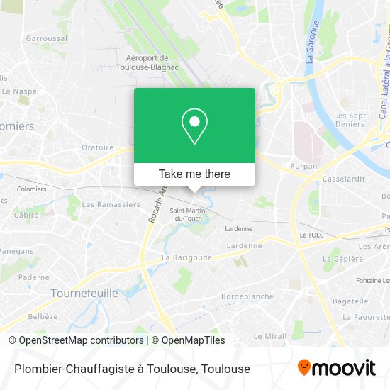Plombier-Chauffagiste à Toulouse map
