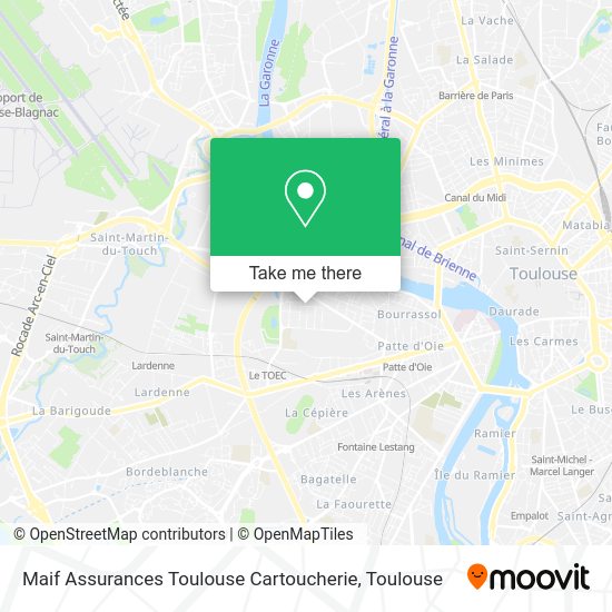 Maif Assurances Toulouse Cartoucherie map