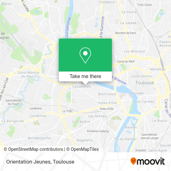 Orientation Jeunes map