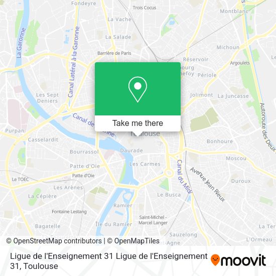 Ligue de l'Enseignement 31 Ligue de l'Enseignement 31 map