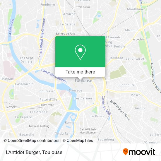 L'Antidòt Burger map