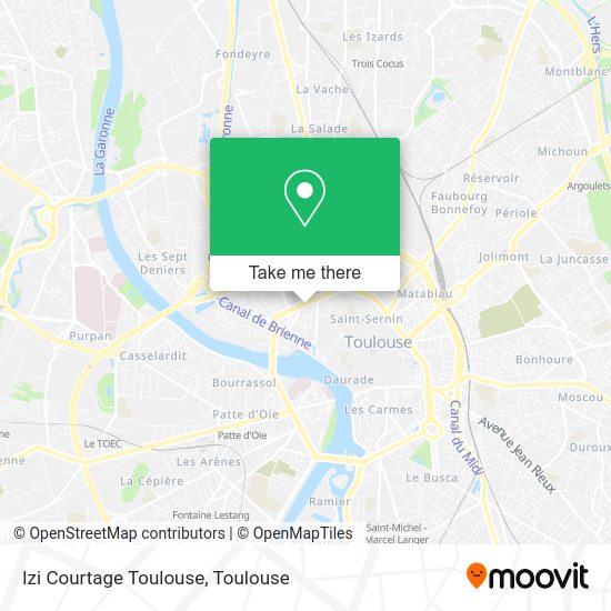 Izi Courtage Toulouse map