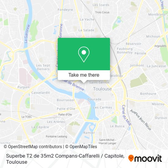 Superbe T2 de 35m2 Compans-Caffarelli / Capitole map