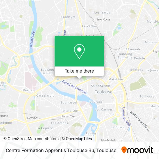 Centre Formation Apprentis Toulouse Bu map