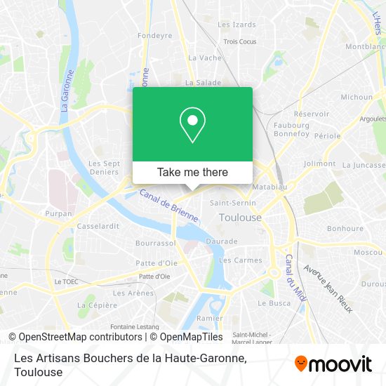 Les Artisans Bouchers de la Haute-Garonne map