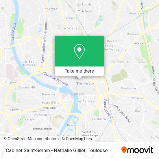 Cabinet Saint-Sernin - Nathalie Gilliet map