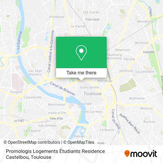 Promologis Logements Étudiants Residence Castelbou map