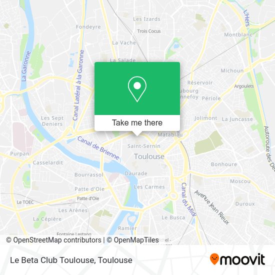 Le Beta Club Toulouse map