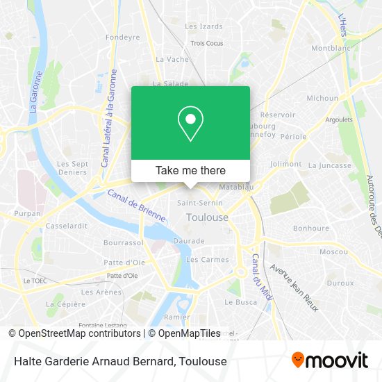 Halte Garderie Arnaud Bernard map