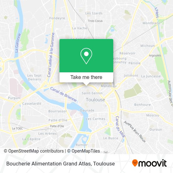 Boucherie Alimentation Grand Atlas map