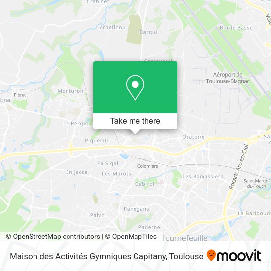 Maison des Activités Gymniques Capitany map