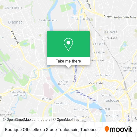 Boutique Officielle du Stade Toulousain map