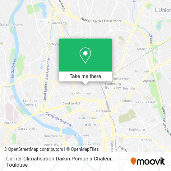 Carrier Climatisation Daikin Pompe à Chaleur map