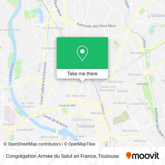 Congrégation Armée du Salut en France map