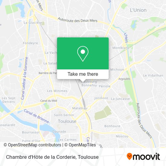 Chambre d'Hôte de la Corderie map