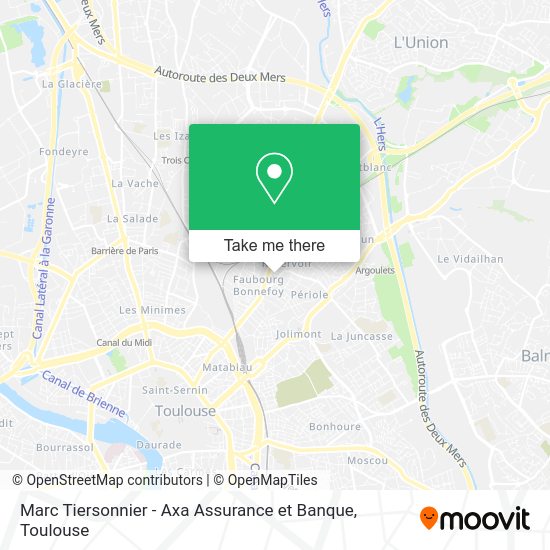 Marc Tiersonnier - Axa Assurance et Banque map