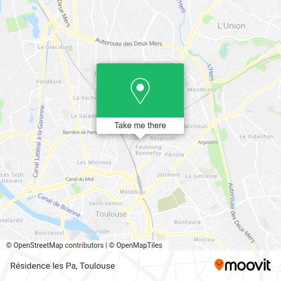 Résidence les Pa map