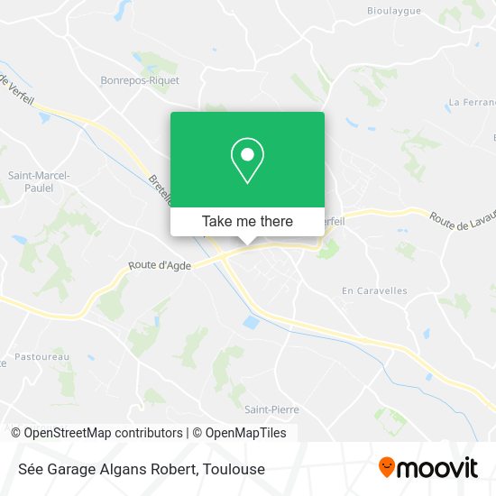 Sée Garage Algans Robert map