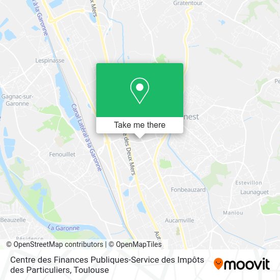 Centre des Finances Publiques-Service des Impôts des Particuliers map