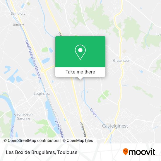 Les Box de Bruguières map