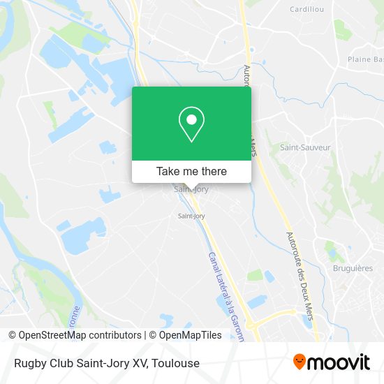 Rugby Club Saint-Jory XV map