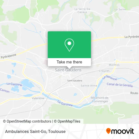 Ambulances Saint-Go map