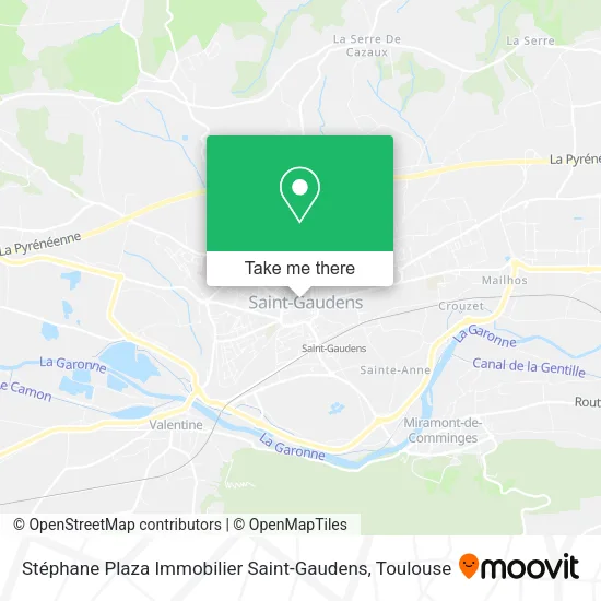 Stéphane Plaza Immobilier Saint-Gaudens map