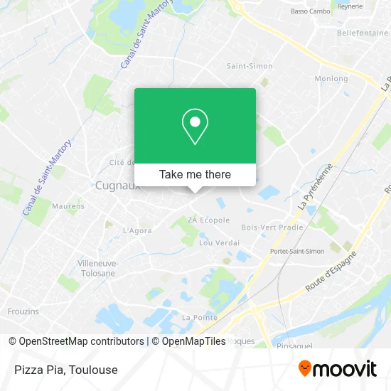 Pizza Pia map