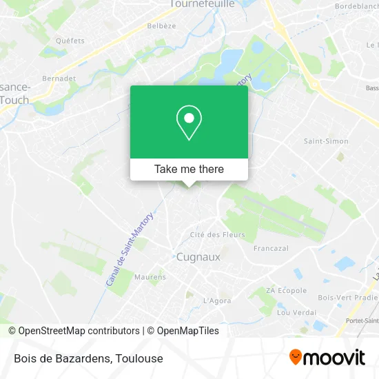 Bois de Bazardens map