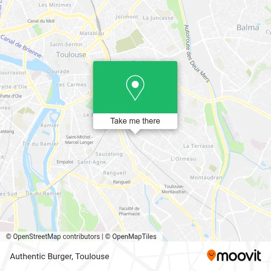 Authentic Burger map