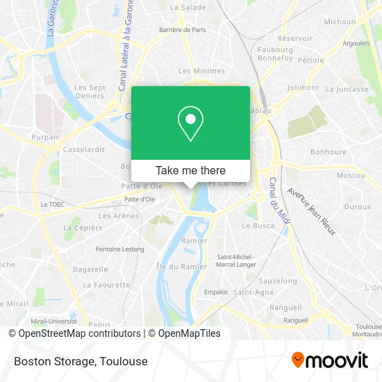 Boston Storage map
