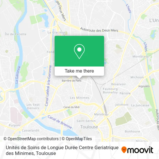 Unités de Soins de Longue Durée Centre Geriatrique des Minimes map