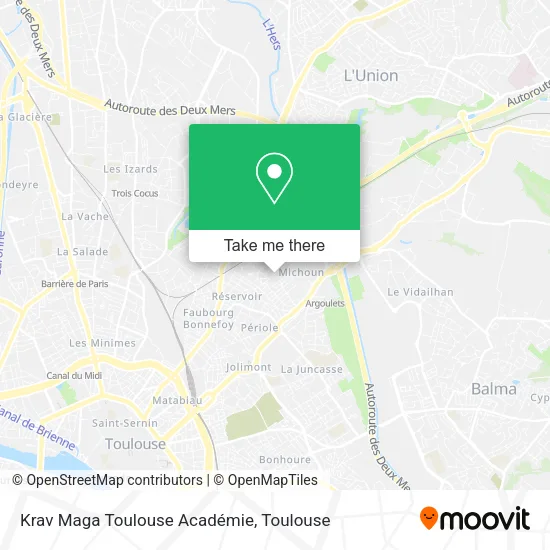 Krav Maga Toulouse Académie map