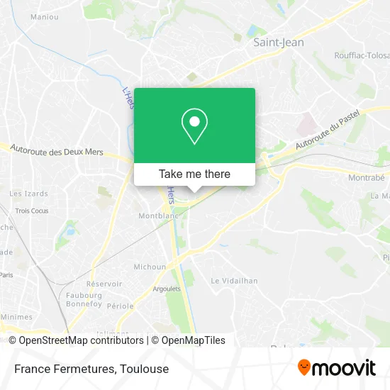France Fermetures map