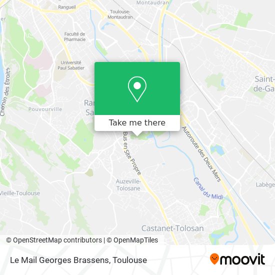 Le Mail Georges Brassens map