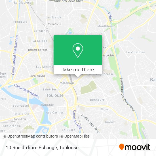 10 Rue du libre Échange map